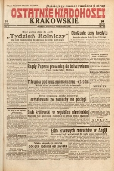 Ostatnie Wiadomości Krakowskie. 1932, nr 295