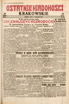 Ostatnie Wiadomości Krakowskie. 1932, nr 307