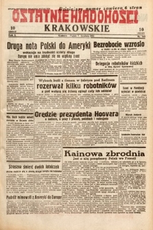 Ostatnie Wiadomości Krakowskie. 1932, nr 342