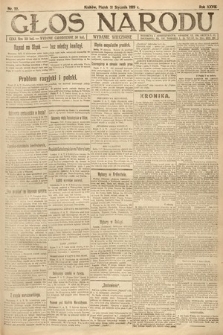 Głos Narodu (wydanie wieczorne). 1919, nr 22
