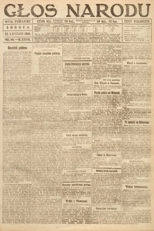 Głos Narodu (wydanie poranne). 1919, nr 40