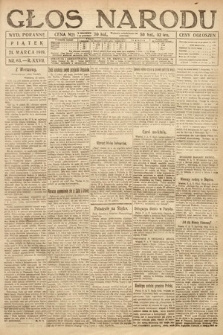 Głos Narodu (wydanie poranne). 1919, nr 63