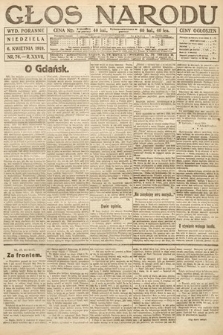 Głos Narodu (wydanie poranne). 1919, nr 76