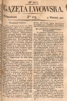 Gazeta Lwowska. 1820, nr 103