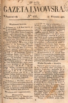 Gazeta Lwowska. 1820, nr 108