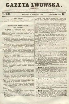 Gazeta Lwowska. 1850, nr 231