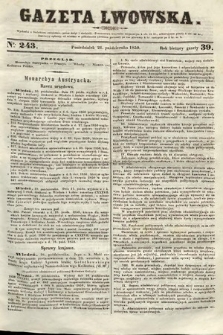Gazeta Lwowska. 1850, nr 243