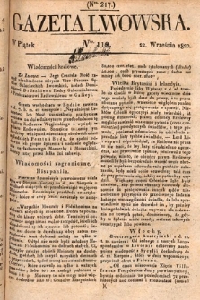 Gazeta Lwowska. 1820, nr 110