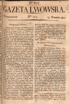 Gazeta Lwowska. 1820, nr 111