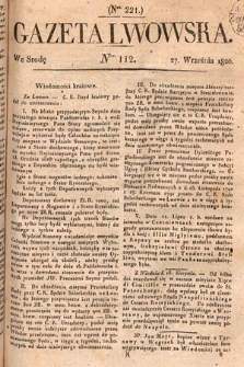 Gazeta Lwowska. 1820, nr 112