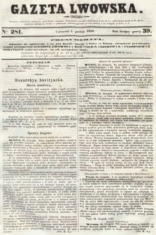 Gazeta Lwowska. 1850, nr 281