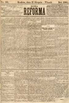 Nowa Reforma. 1885, nr 181