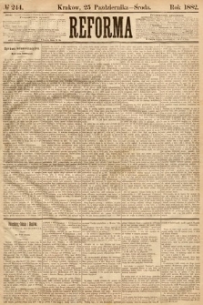 Reforma. 1882, nr 244