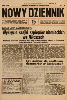 Nowy Dziennik. 1939, nr 218