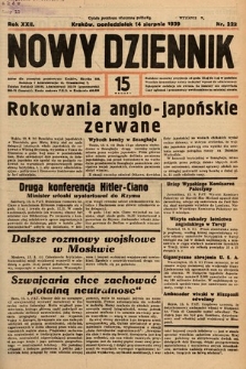 Nowy Dziennik. 1939, nr 222