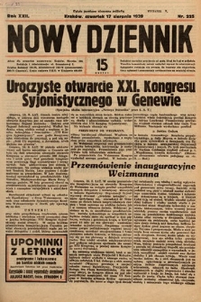 Nowy Dziennik. 1939, nr 225