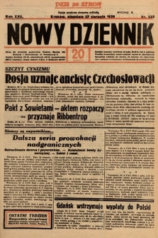 Nowy Dziennik. 1939, nr 235