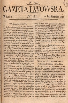 Gazeta Lwowska. 1820, nr 121