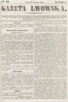 Gazeta Lwowska. 1857, nr 22