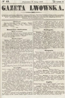 Gazeta Lwowska. 1857, nr 43
