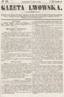 Gazeta Lwowska. 1857, nr 55