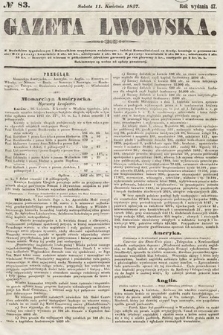 Gazeta Lwowska. 1857, nr 83