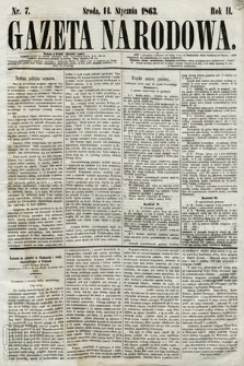 Gazeta Narodowa. 1863, nr 7