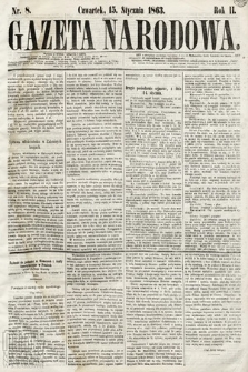 Gazeta Narodowa. 1863, nr 8
