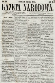 Gazeta Narodowa. 1863, nr 22