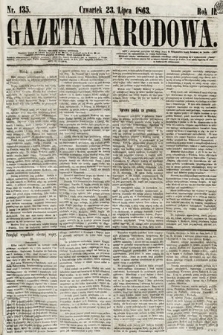 Gazeta Narodowa. 1863, nr 135