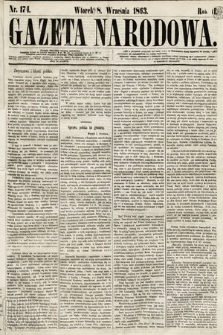 Gazeta Narodowa. 1863, nr 174