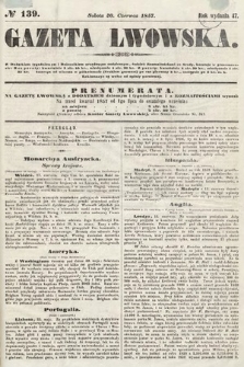 Gazeta Lwowska. 1857, nr 139