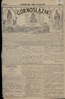 Górnoślązak : pismo dla ludu katolickiego. 1888, nr 54