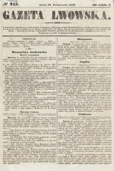 Gazeta Lwowska. 1857, nr 243