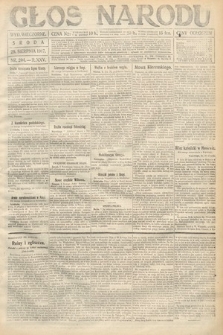 Głos Narodu (wydanie wieczorne). 1917, nr 204