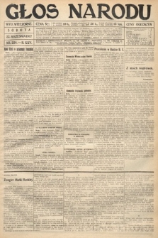 Głos Narodu (wydanie wieczorne). 1917, nr 224