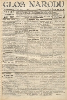 Głos Narodu (wydanie wieczorne). 1917, nr 250