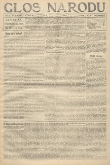 Głos Narodu (wydanie poranne). 1917, nr 274