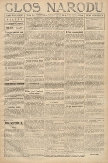 Głos Narodu (wydanie wieczorne). 1917, nr 276