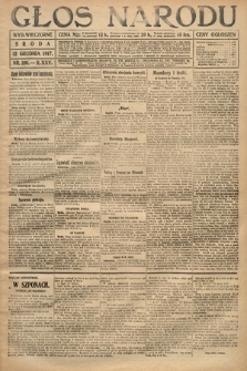 Głos Narodu (wydanie wieczorne). 1917, nr 291