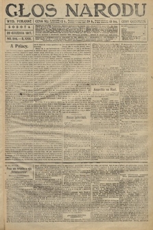 Głos Narodu (wydanie poranne). 1917, nr 299