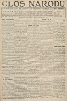 Głos Narodu (wydanie wieczorne). 1917, nr 300