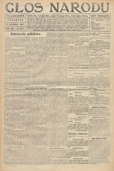Głos Narodu (wydanie wieczorne). 1917, nr 302