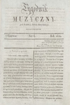 Tygodnik Muzyczny. 1820, nr 6