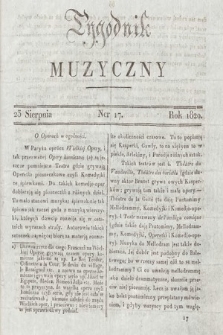 Tygodnik Muzyczny. 1820, nr 17