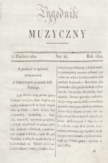 Tygodnik Muzyczny. 1820, nr 26