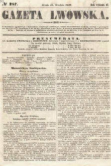 Gazeta Lwowska. 1857, nr 287