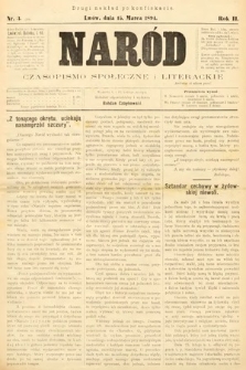 Naród : czasopismo społeczne i literackie. 1894, nr 3