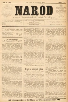 Nowy Naród : organ Chrześcijanskiej Partyi Narodowej. 1898, nr 1
