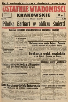 Ostatnie Wiadomości Krakowskie. 1937, nr 185